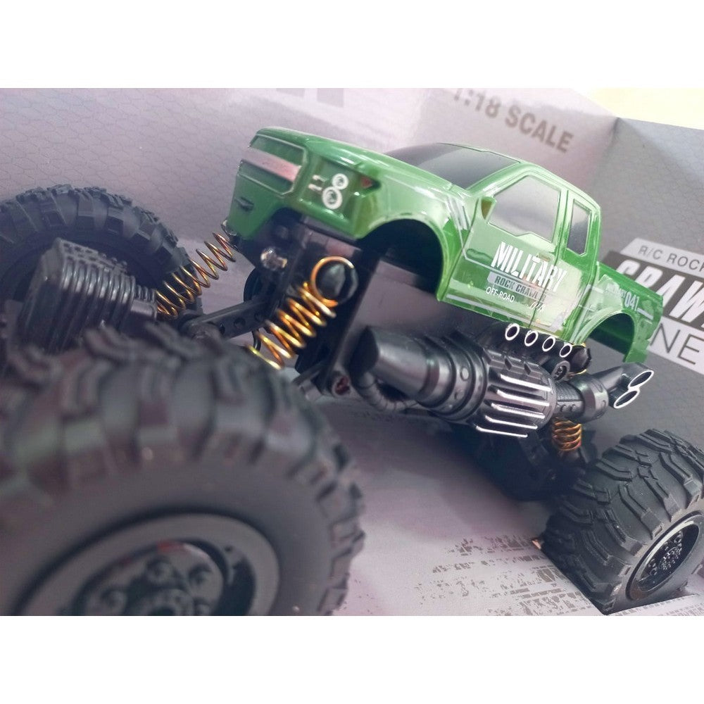Camioneta Militar R/c 1:18 2.4ghz 726-804-3 North Sun Color Verde