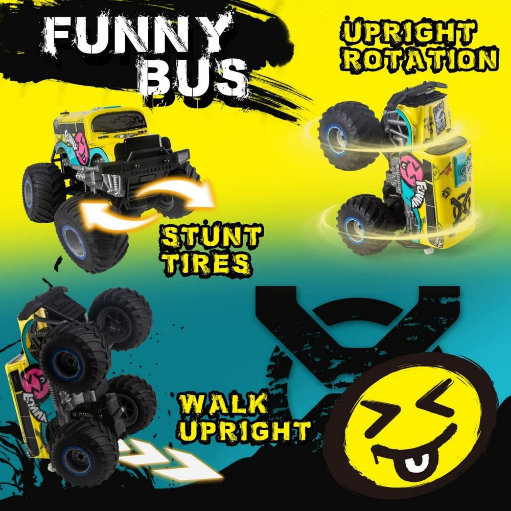 Camion Monstruo Funny Bus Graffiti Dancing Swing R/c 021447