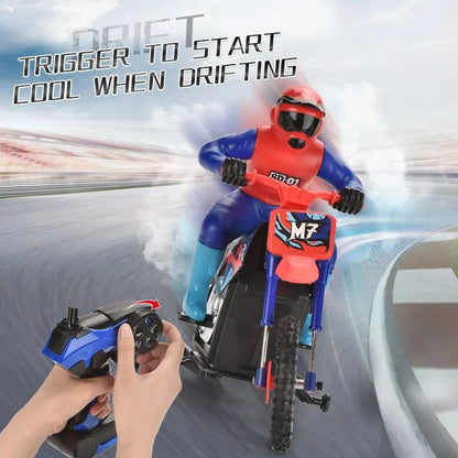 Moto R/c Spray Motorcycle 1:10 024421 Northsun Color Ns024421-azul Con Rojo