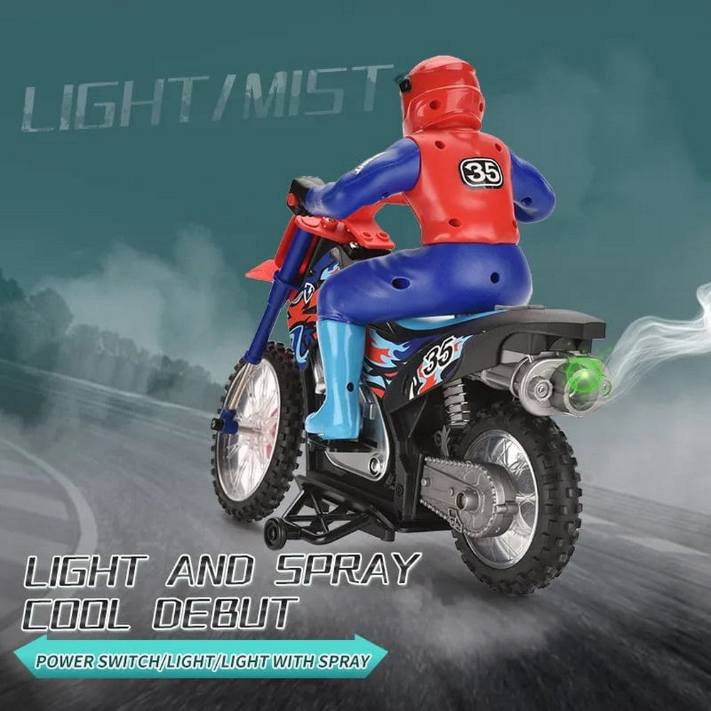 Moto R/c Spray Motorcycle 1:10 024421 Northsun Color Ns024421-azul Con Rojo
