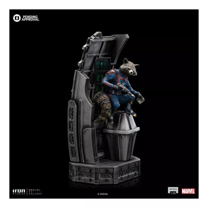 Figura De Acción Rocket Raccoon De Iron Studios