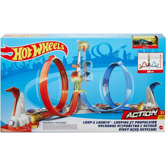 Hot Wheels Grw39 Desafío De Altura 18 Piezas Con 2 Niveles