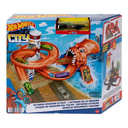 Hot Wheels City Octopus Invasion Attack Playset Hdr31 Mattel