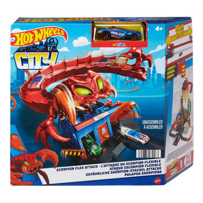 Hot Wheels City Ataque Del Escorpión Flexible Hdr32 Mattel