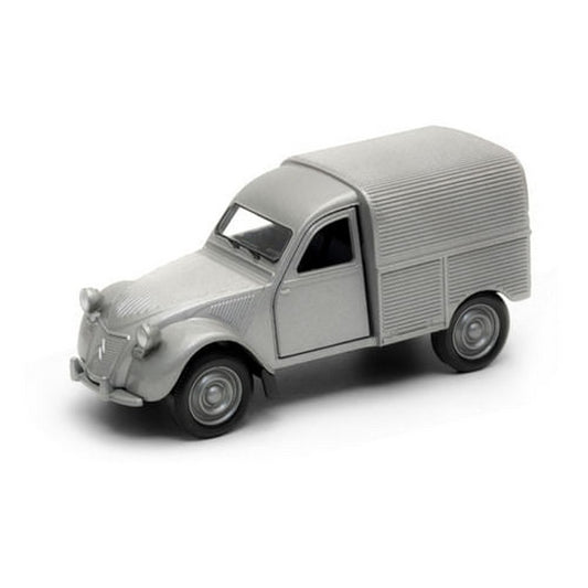 Welly 1:34 Citroen 2cv Furgoneta Gris Plata 43769cw