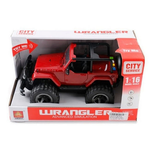 Jeep A Fricción Con Música Y Luz 1483514 Color Rojo