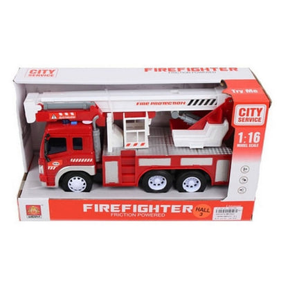 Camión Bomberos A Fricción Con Música Y Luz 1:16 1601674