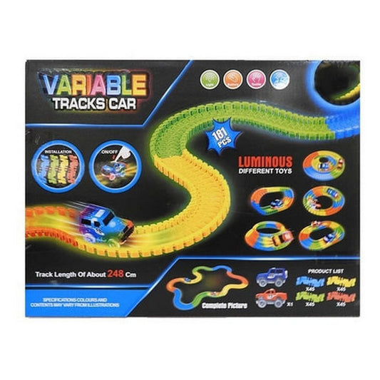 Pista Flexible Con Luz 181 Pcs + 1 Auto 1830831