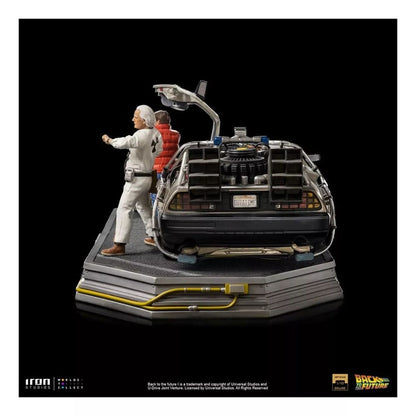 Figura Esc, 1/10 Delorean Full Set Deluxe 82323 Iron Studios
