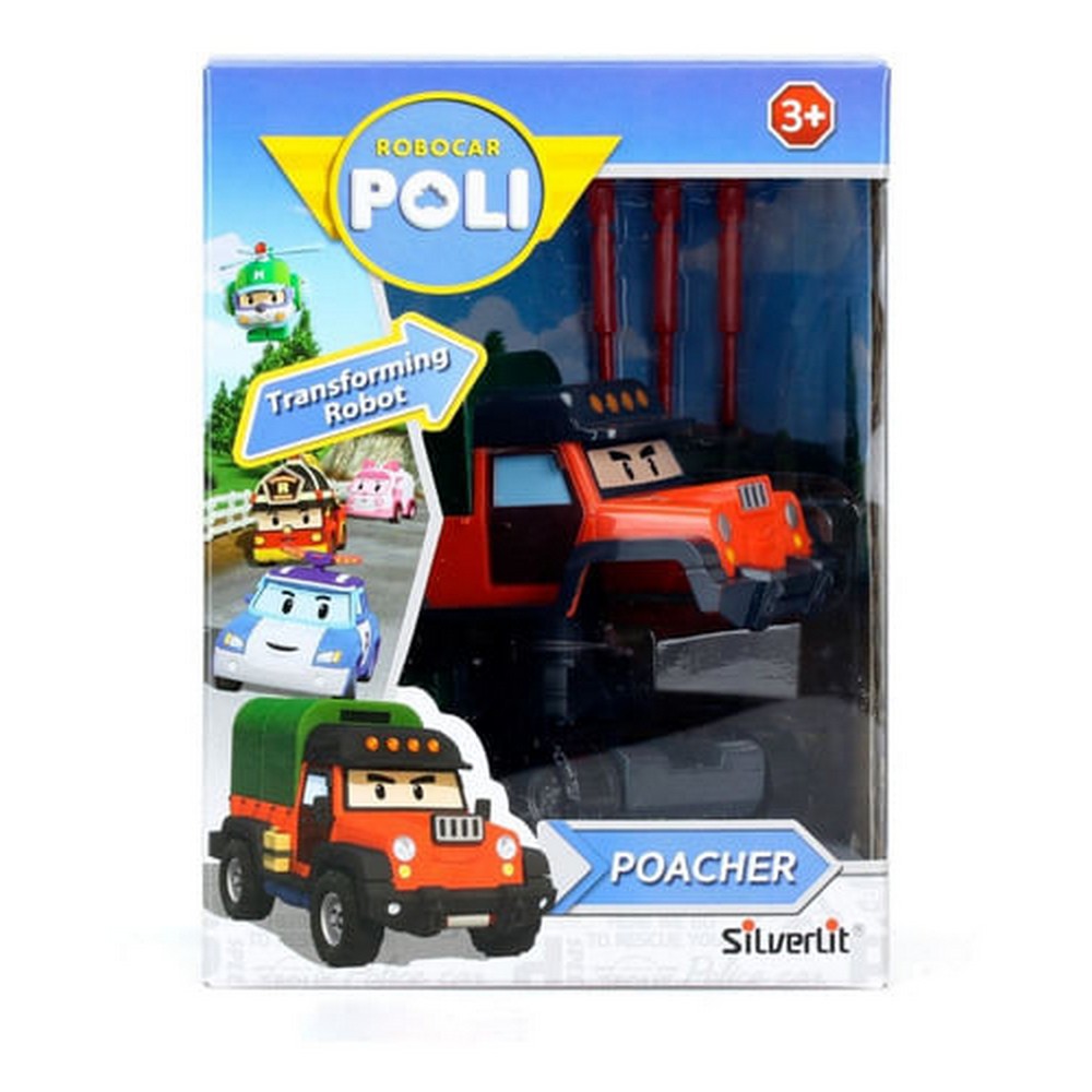 Robocar Poacher Vehículo Transformable 83360 Color Verde