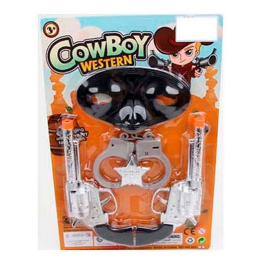 Set De Cowboy Con Esposas 2 Pistolas 1770184 E.normal