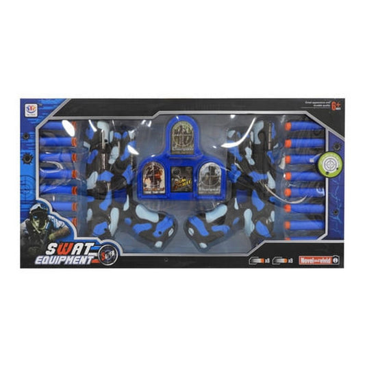 Set De 2 Pistolas Lanza Dardos Camuflada Azul 1574827