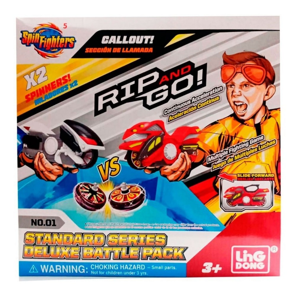 Spin Fighter 5 Lanzador Rip And Go Deluxe Battle Pack Mt0109