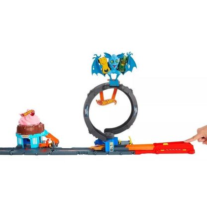 Hotwheels City Pista Ataque De Murcielago Htn78