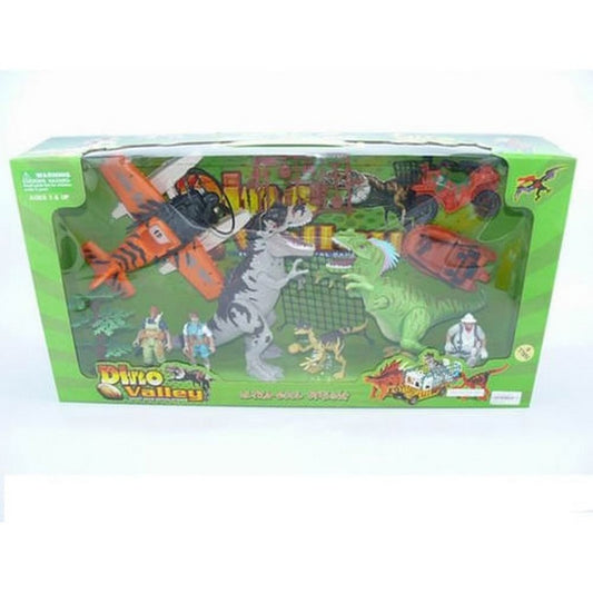 Set Valle Dinosaurio Con 3 Vehículos 1063971
