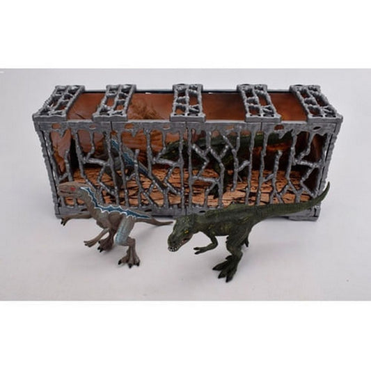 Set De 2 Dinosaurios Con Jaula 1876118 E.normal