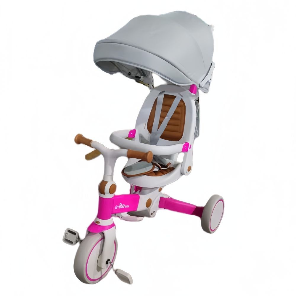Triciclo E-lite Trike Con Capota Jy-t11b Rosa