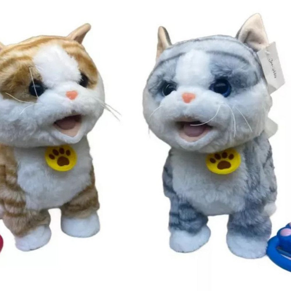 Peluche Gato A Control Remoto Jm-2334 Shine