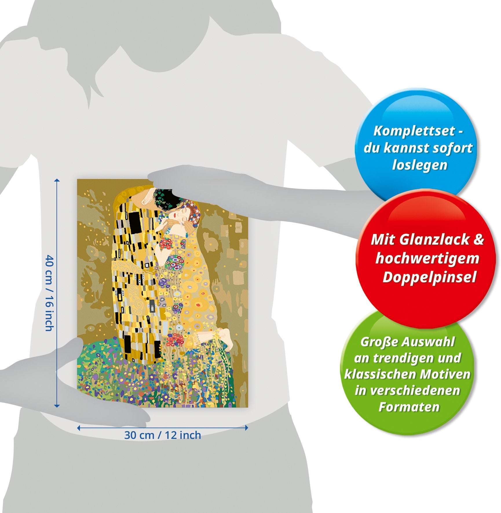 Ravensburger CreArt Klimt The Kiss 23648 - detalle 3