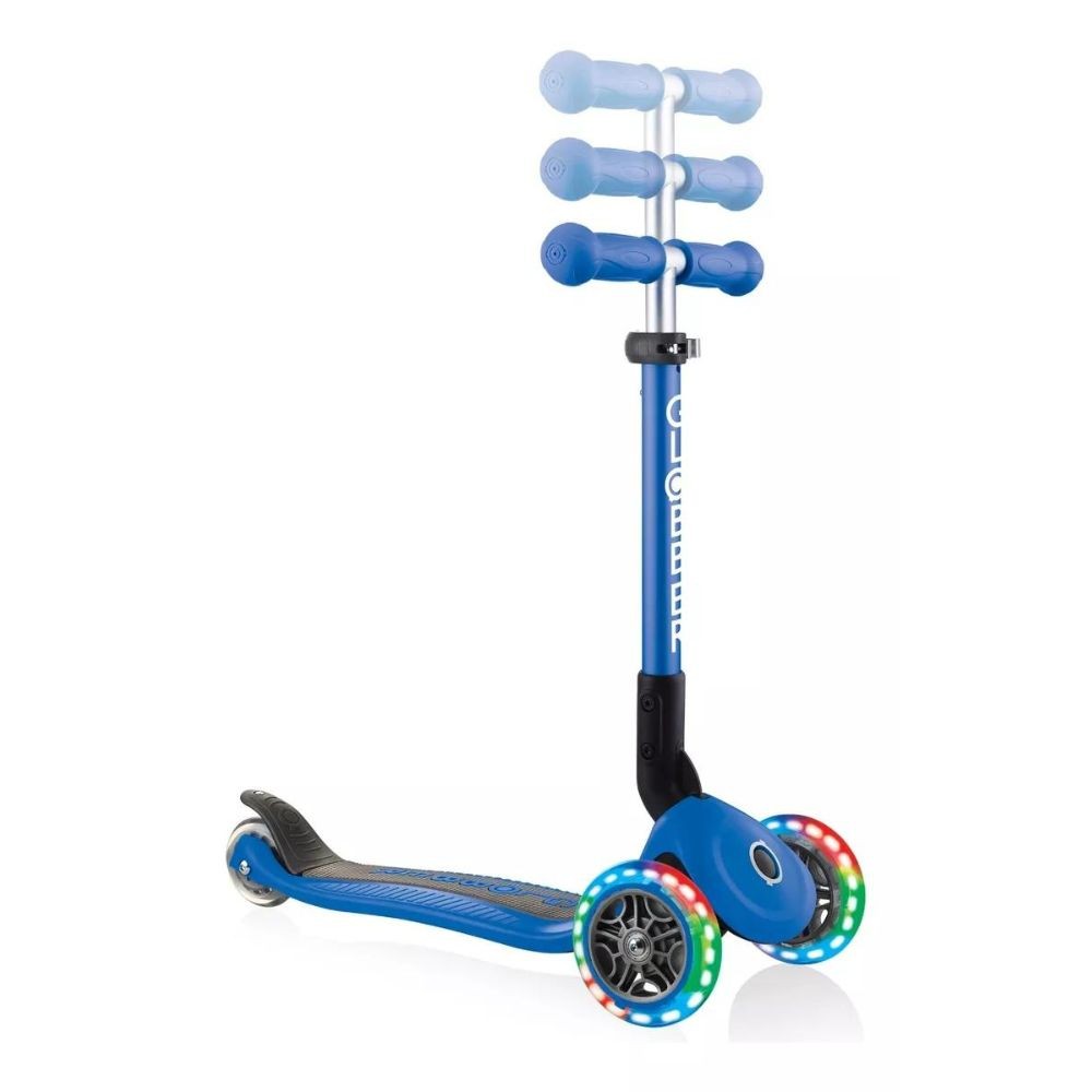 Globber Monopatin Junior Plegable Y C/luces Azul 437-100