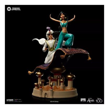 Figura De Acción Aladdin Y Jazmín De Iron Studios