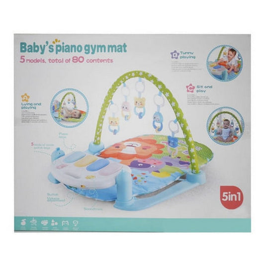 Gimnasio Para Bebe C/manta Piano Luz Y Sonido Verde 1700156