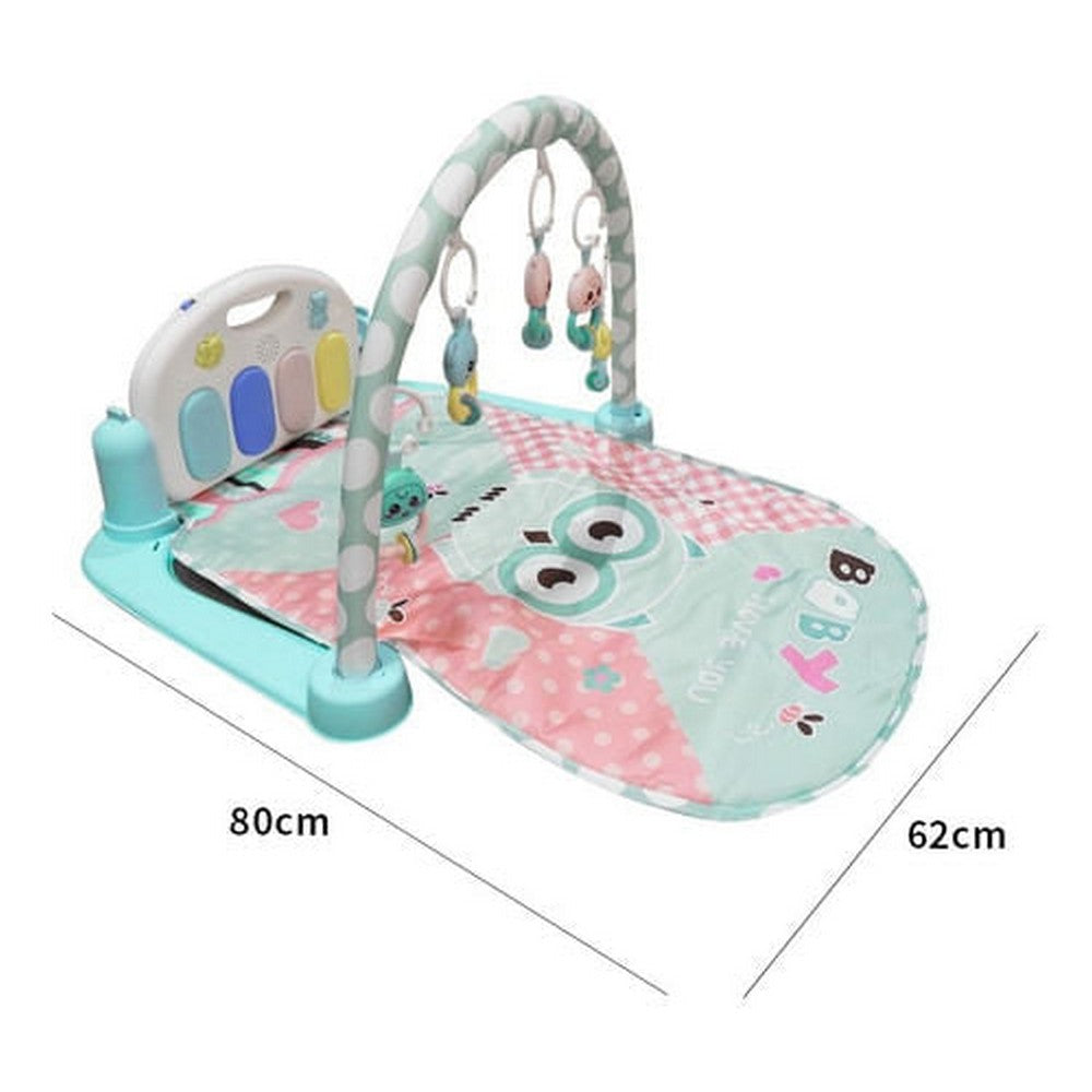 Gimnasio Para Bebe C/manta Y Piano Luz Y Sonido Rosa 1700157