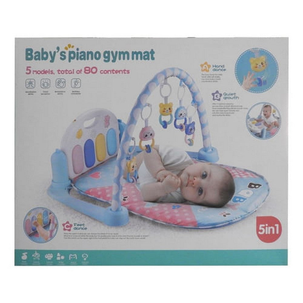 Gimnasio Para Bebe C/manta Y Piano Luz Y Sonido Rosa 1700157