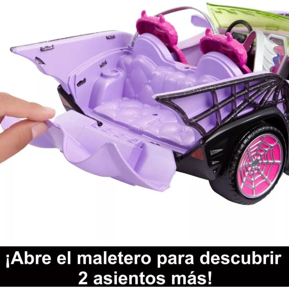 Monster High Vehículo Para Muñeca Ghoul Mobile Hhk6 Mattel