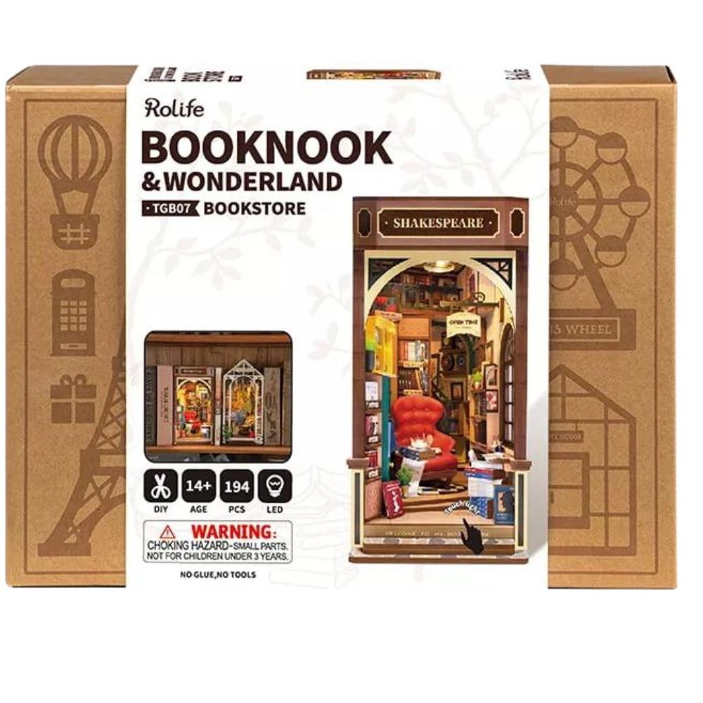 Robotime Puzzle 3d Book Nook De Librería Tgb07 Rolife