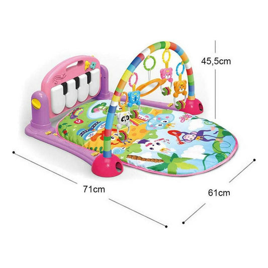 Gimnasio Piano De Bebe Musical Rosa 1765532 Huanger