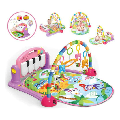 Gimnasio Piano De Bebe Musical Rosa 1765532 Huanger