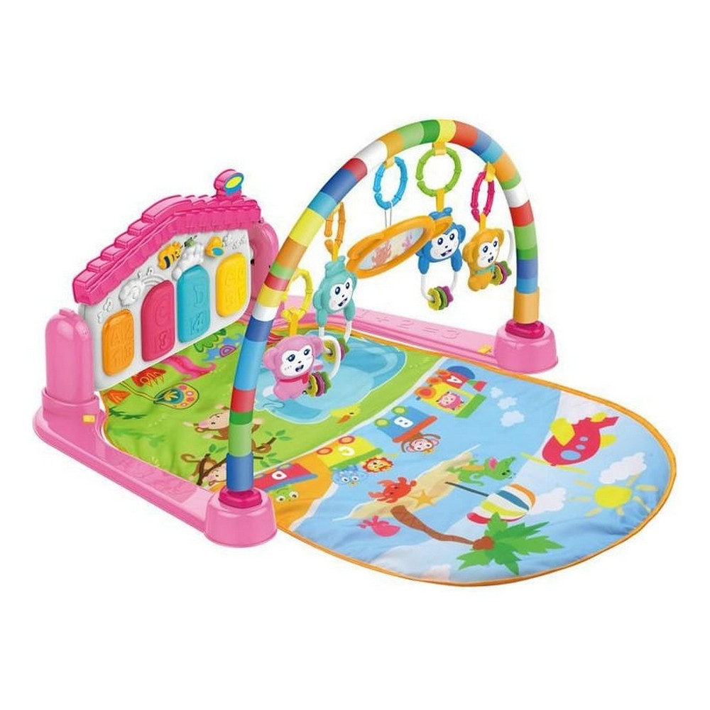 Gimnasio Piano De Bebe Musical Rosa 1765536 Huanger