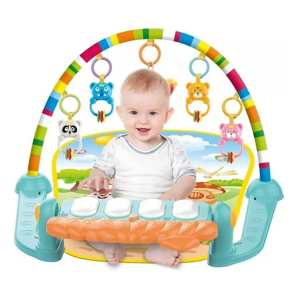 Huanger Gimnasio Musical 3 En 1 Para Bebe Piano Didactico