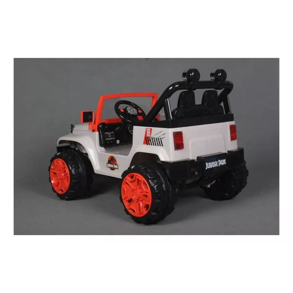 Auto A Batería Jeep Jurassic World 4x4 20150 Color Blanco