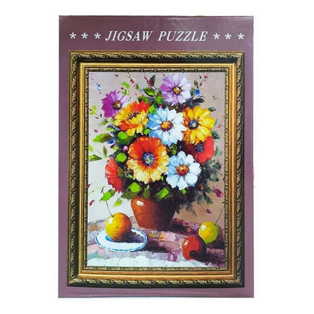 Puzzle 1000 Piezas Flores Y Frutas Al Óleo 1963521
