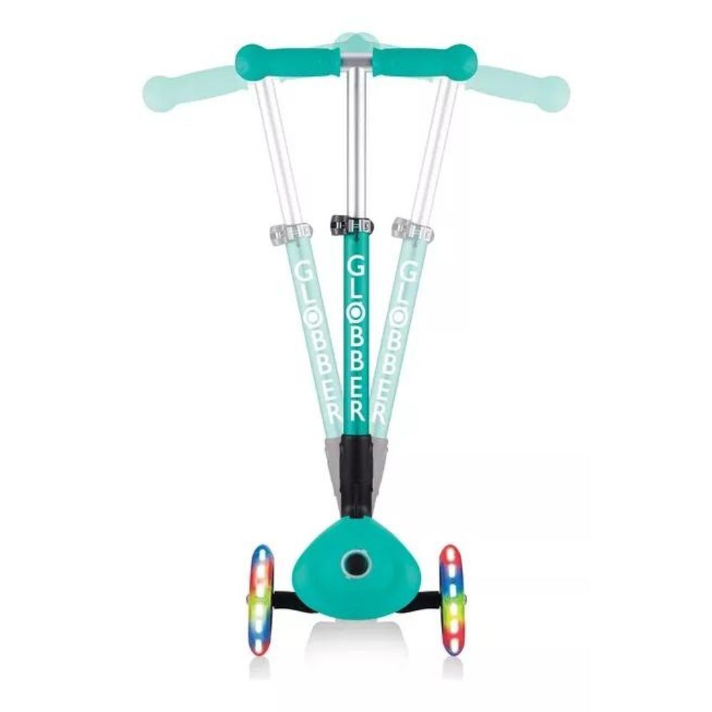 Globber Monopatin Junior Plegable Y C/luces Turquesa 437-107