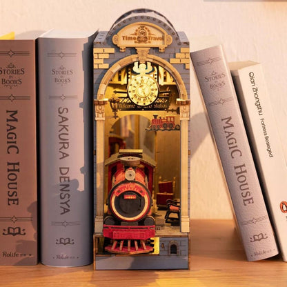 Robotime Puzzle 3d Book Nook Tren Viaje En El Tiempo Tgb04