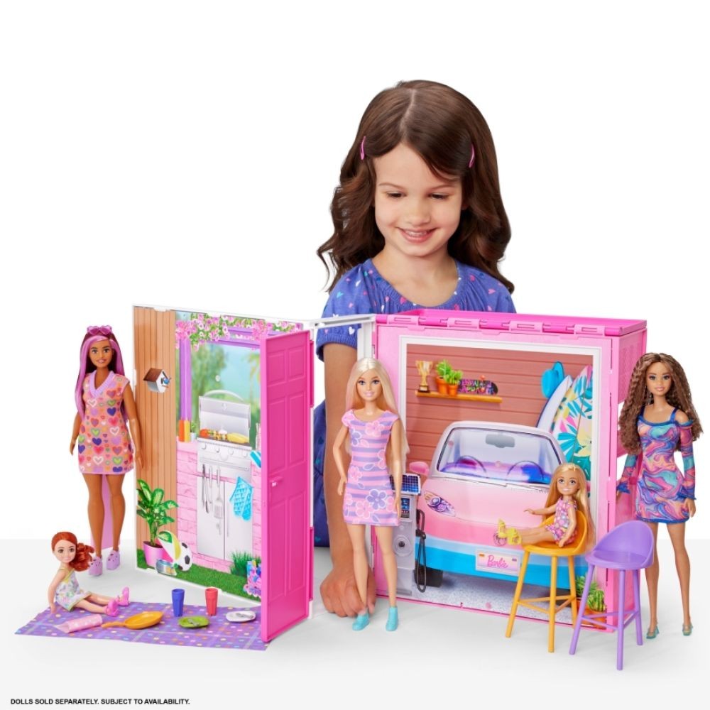 Barbie Casa De Muñecas Glam Con Muñeca Hrj77 Mattel