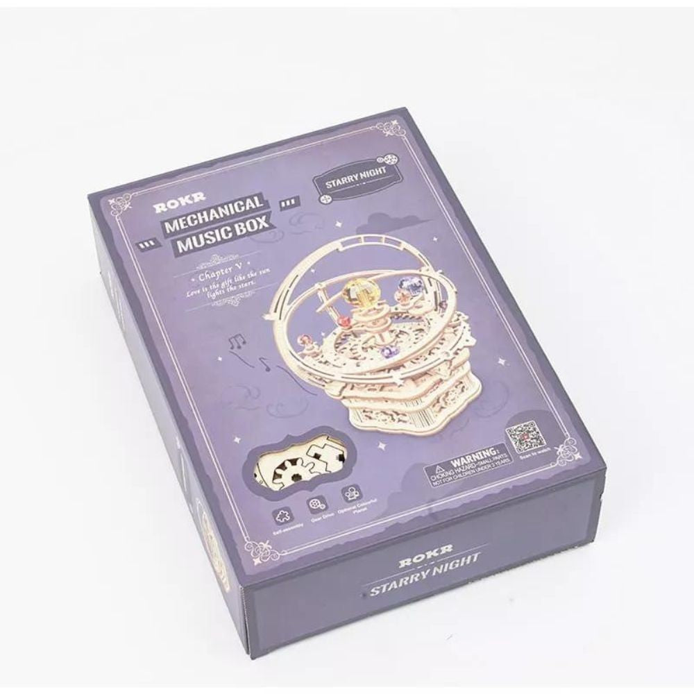 Robotime Puzzle 3d Cajita Musical Starry Night Amk51 Rokr