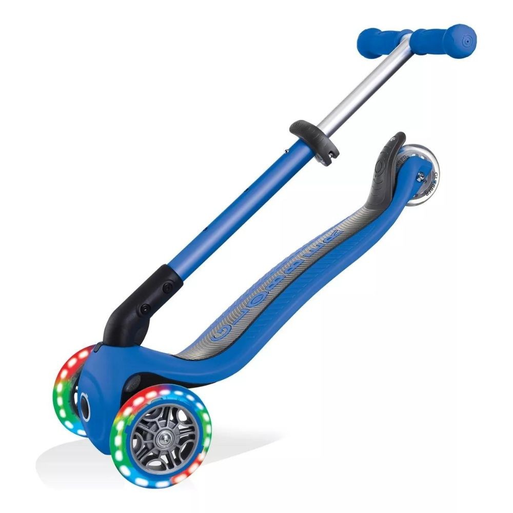 Globber Monopatin Junior Plegable Y C/luces Azul 437-100