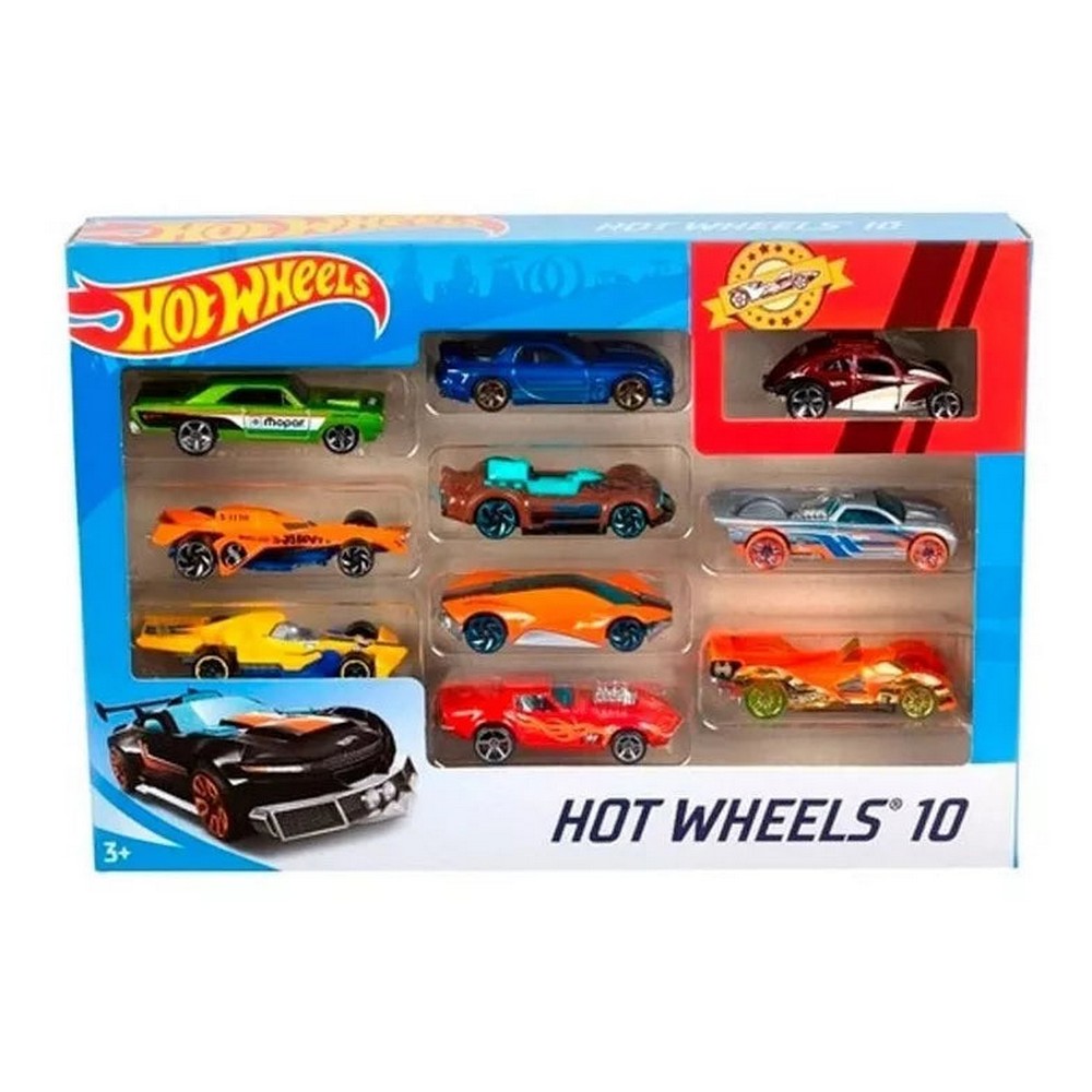 Hot Wheels Pack X10 Coleccion Autos Surtidos - Mattel