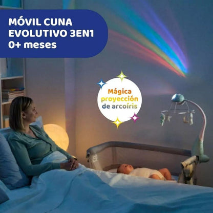 Chicco First Dreams Movil Rainbow Cot Celeste 0m+ 110412