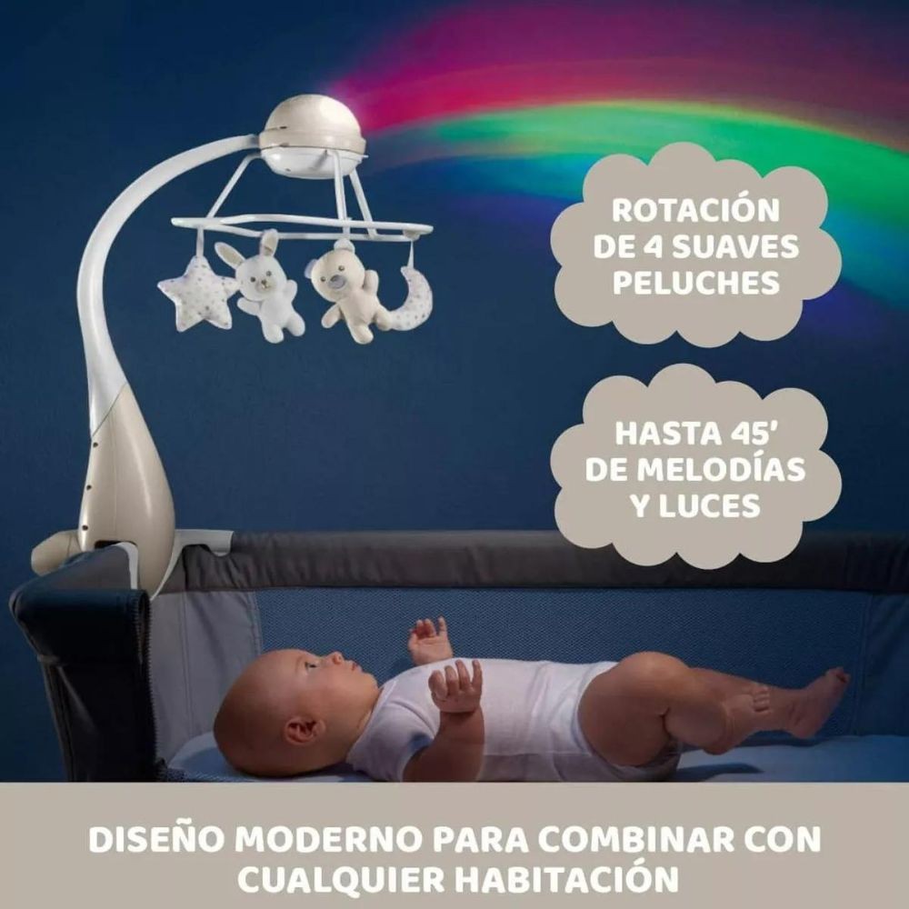 Chicco First Dreams Movil Rainbow Cot Beige 0m+ 110410