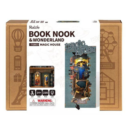Robotime Puzzle 3d Book Nook Casa Mágica Tgb03 Rolife