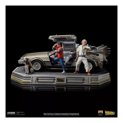Figura Esc, 1/10 Delorean Full Set Deluxe 82323 Iron Studios