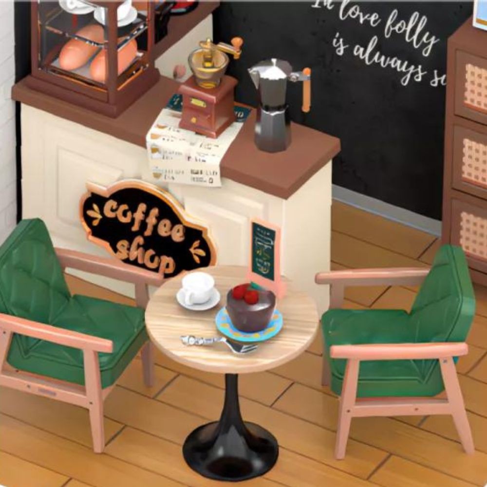 Robotime Puzzle 3d Cafetería Daily Inspiration Dw001b Rolife