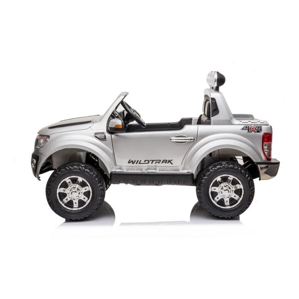 Camioneta Ford Ranger Auto A Batería Gris Con R/c 12v