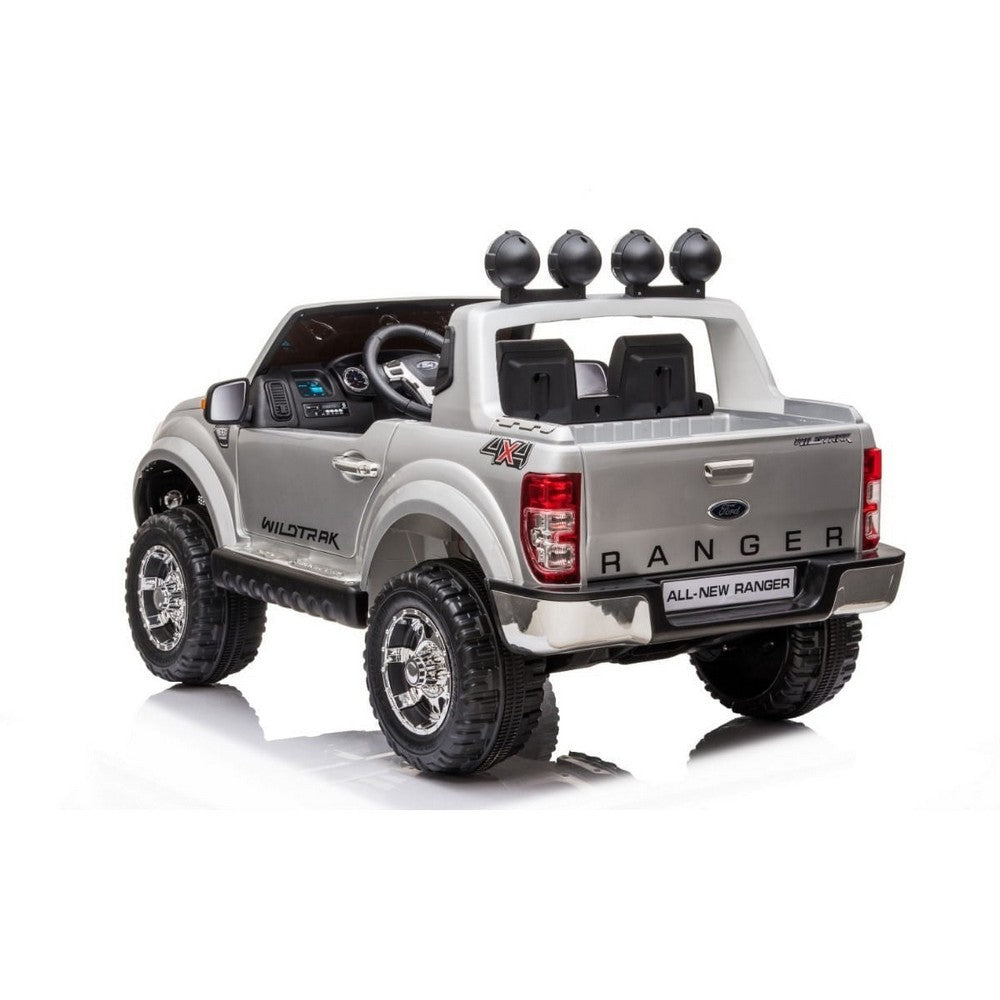 Camioneta Ford Ranger Auto A Batería Gris Con R/c 12v