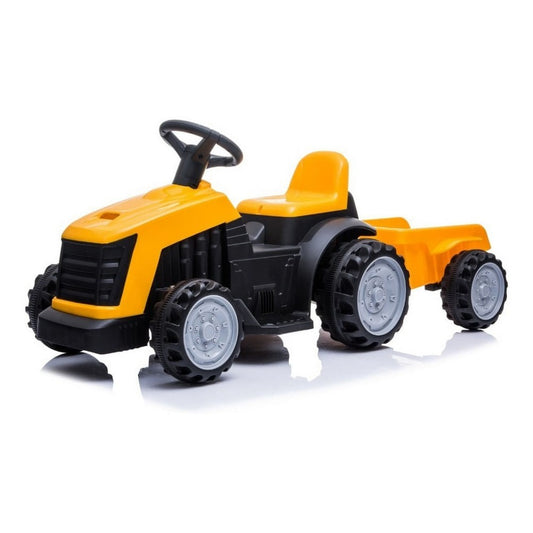 Tractor Con Acoplado A Batería Cn-shj61908t Amarillo